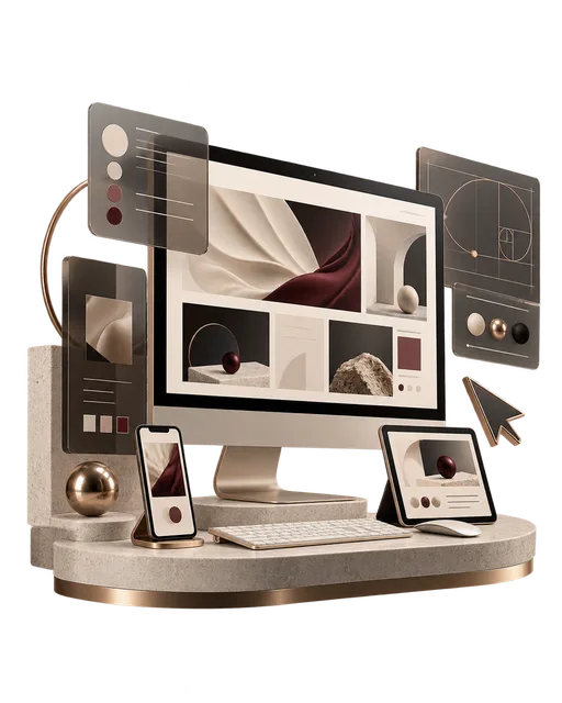 Website design composition